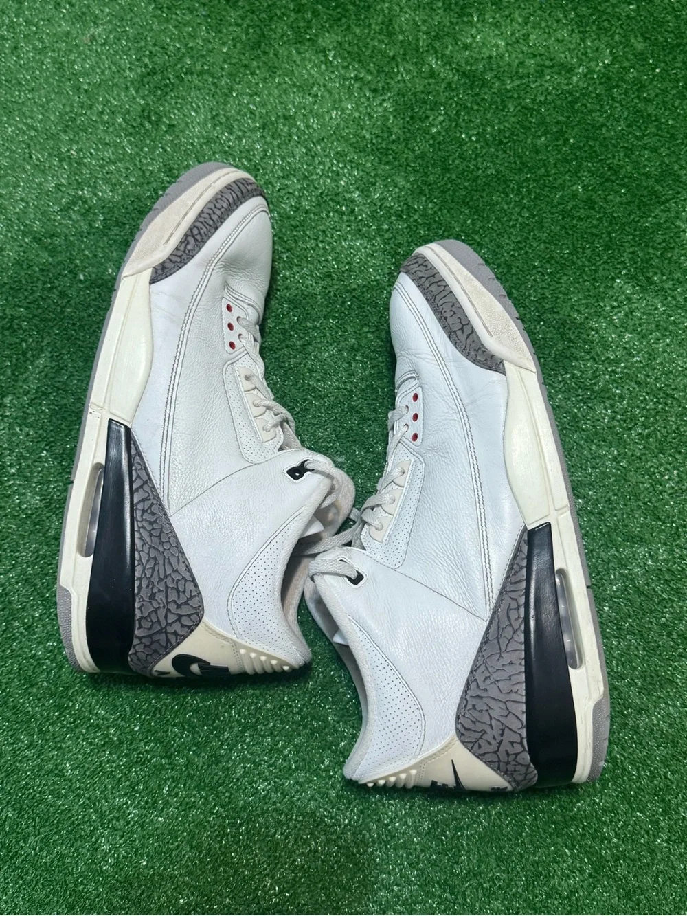 Mens Air Jordan 3 Retro White Cement Size 17